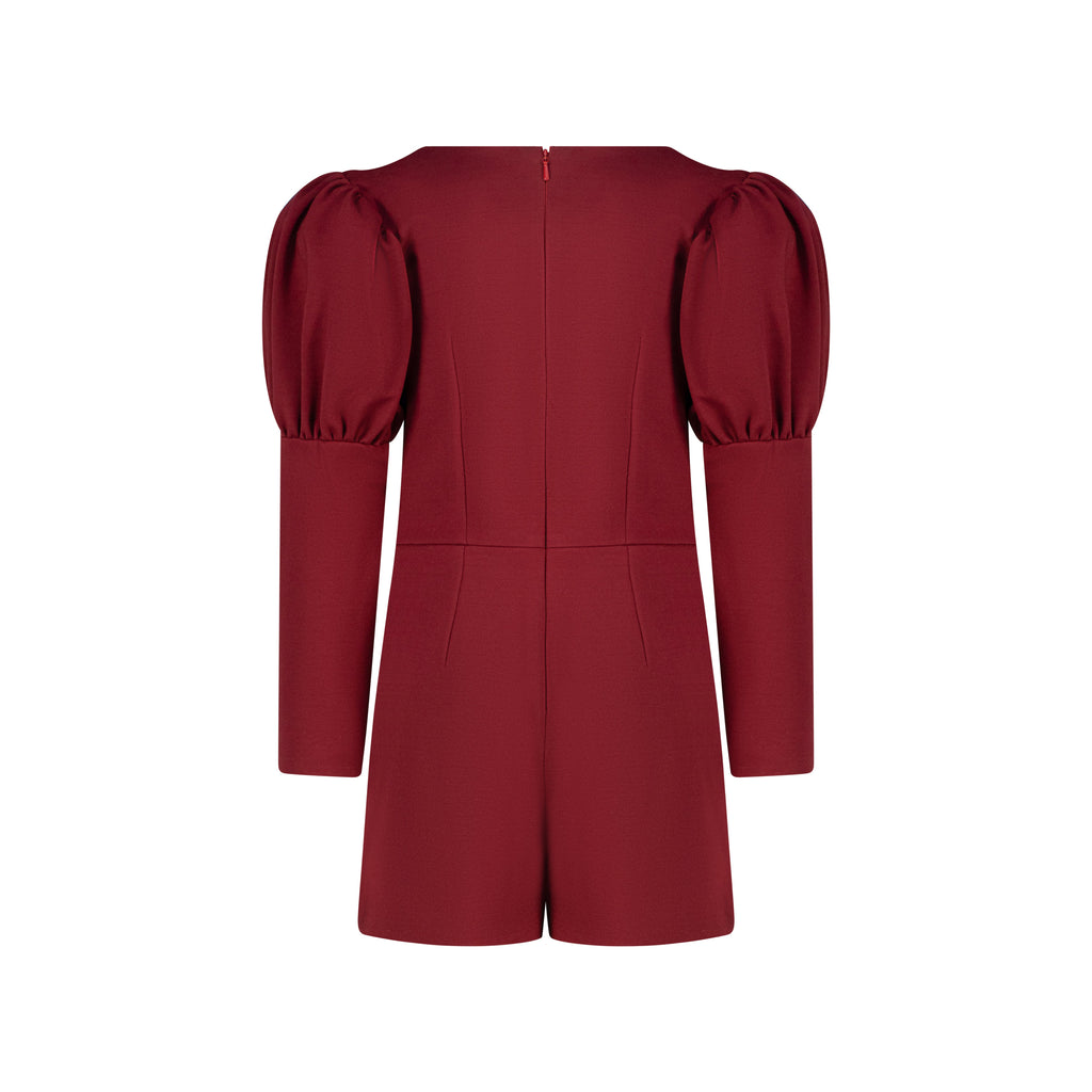 Rich Maroon Girl's Jumpsuit