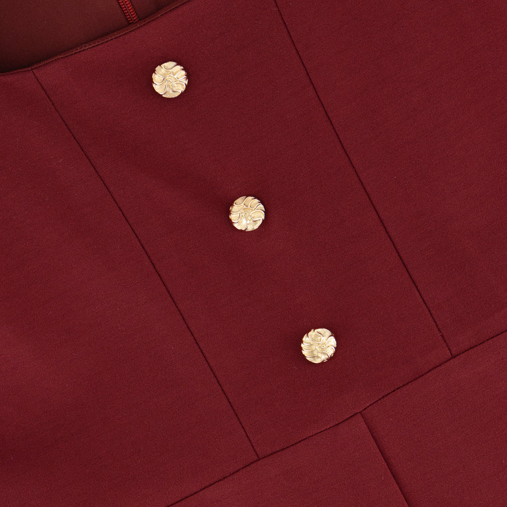 Rich Maroon Girl's Jumpsuit