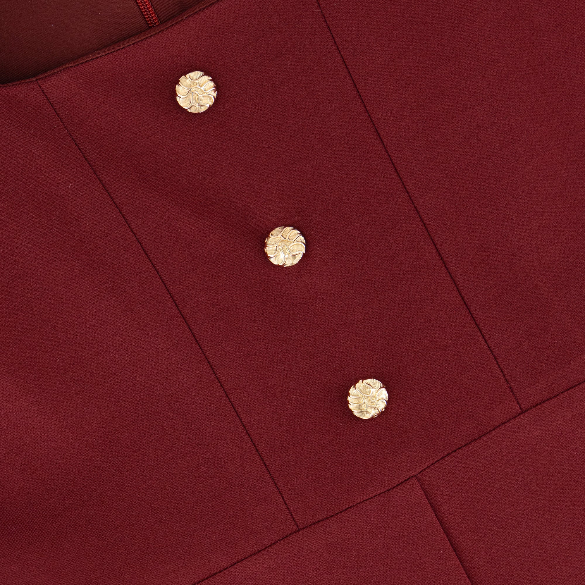 Rich Maroon Girl's Jumpsuit