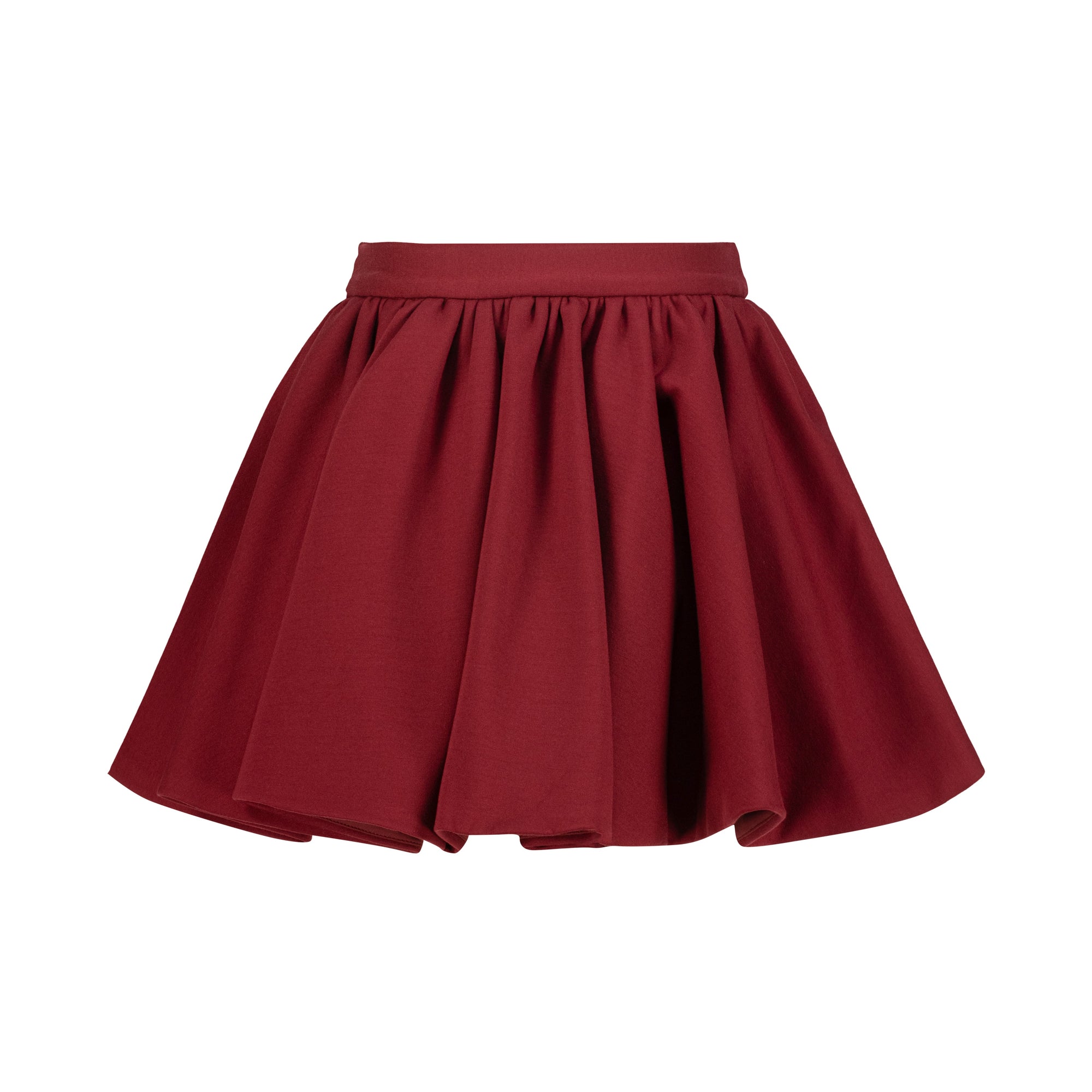 Rich Maroon Girl's Skirt
