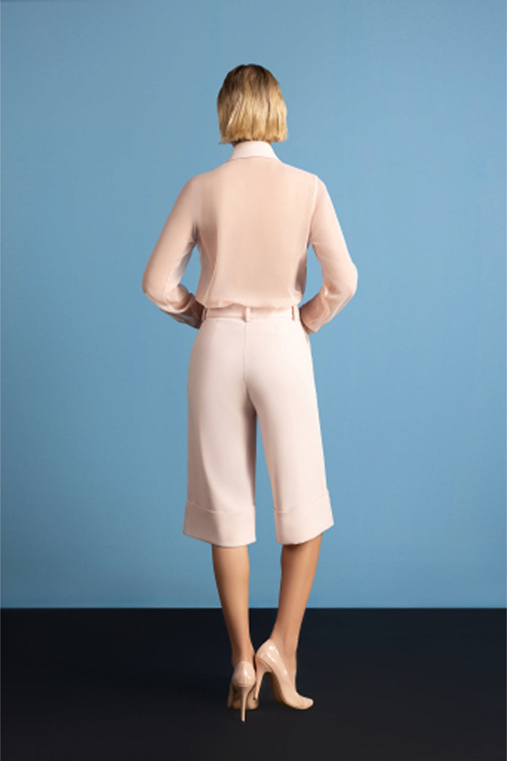 Vespera Rosa Sheer Blouse