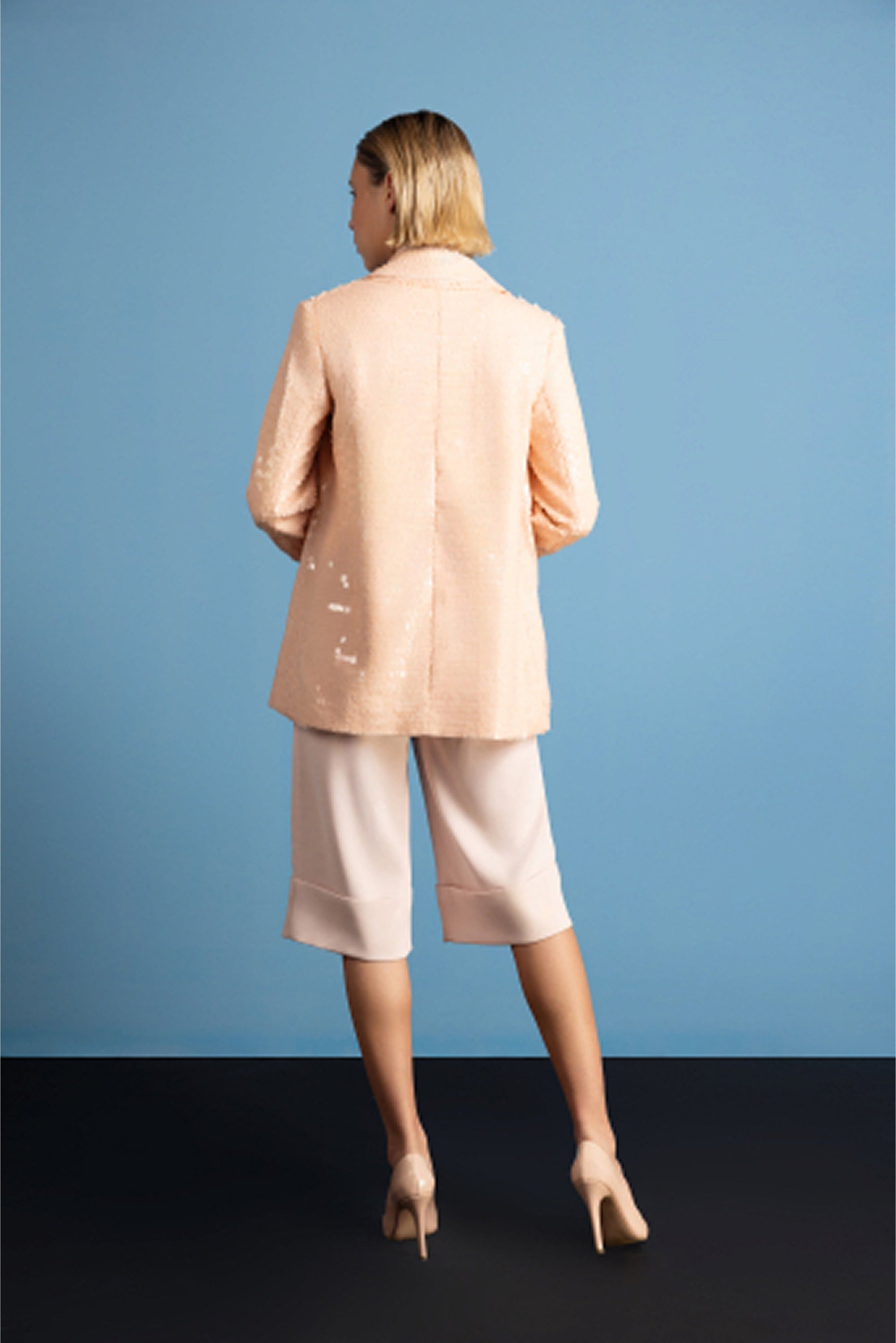 Vespera Rosa Sequin Blazer
