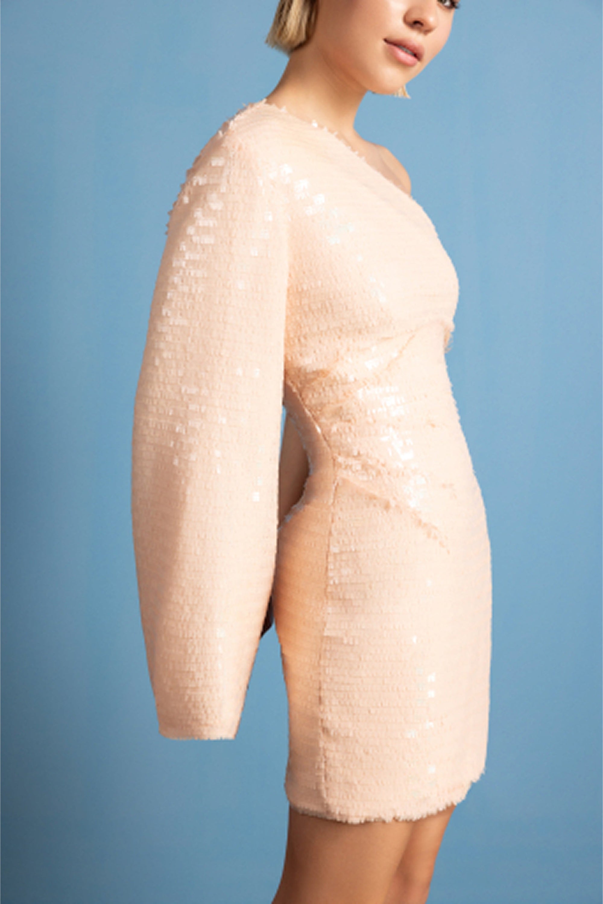 Vespera Rosa Sequin Dress