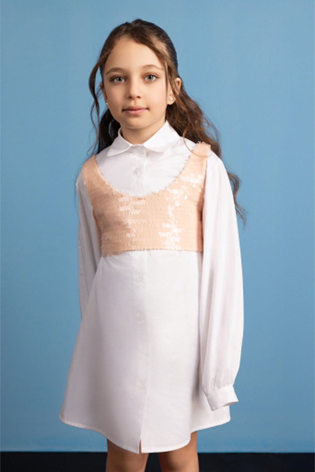 Vespera Rosa Shirt Dress