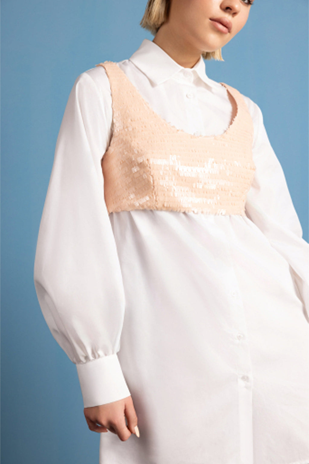 Vespera Rosa Shirt Dress