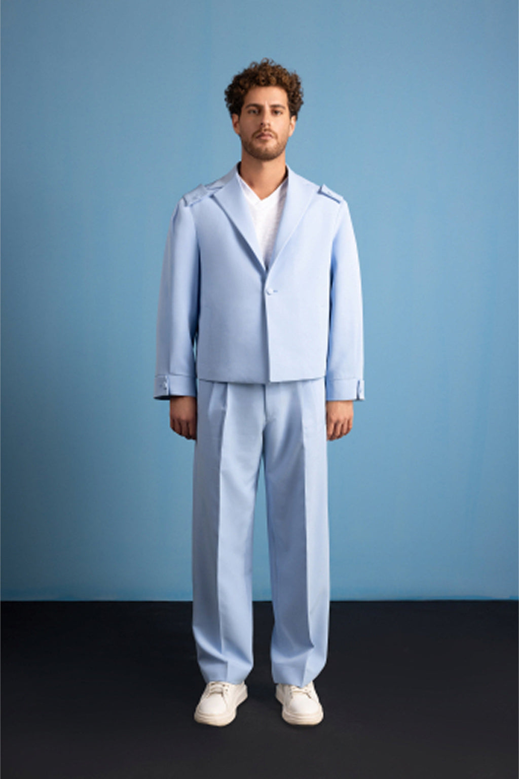 Caeruleum Flores Pleated Pants