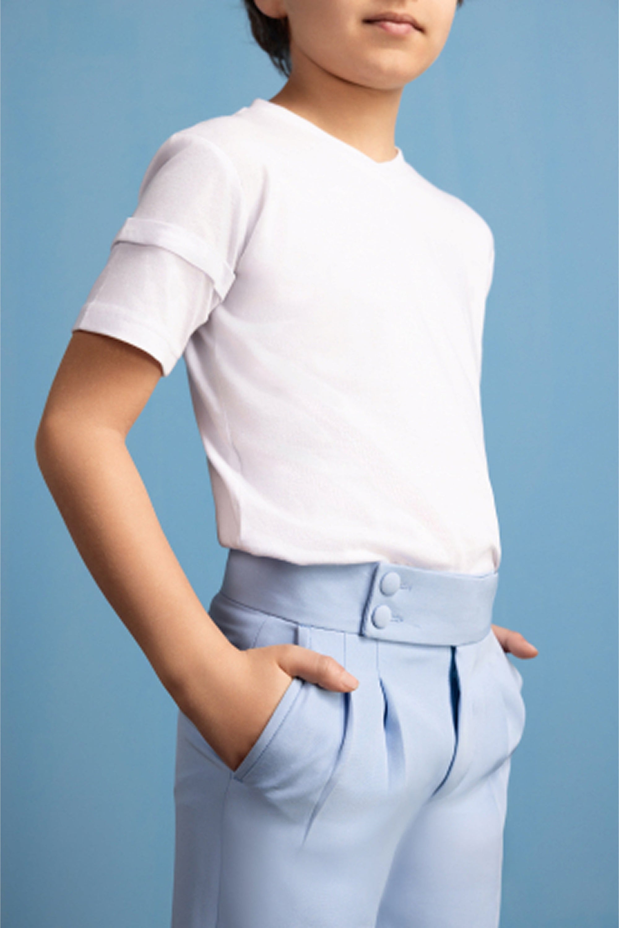 Caeruleum Flores Pleated Pants