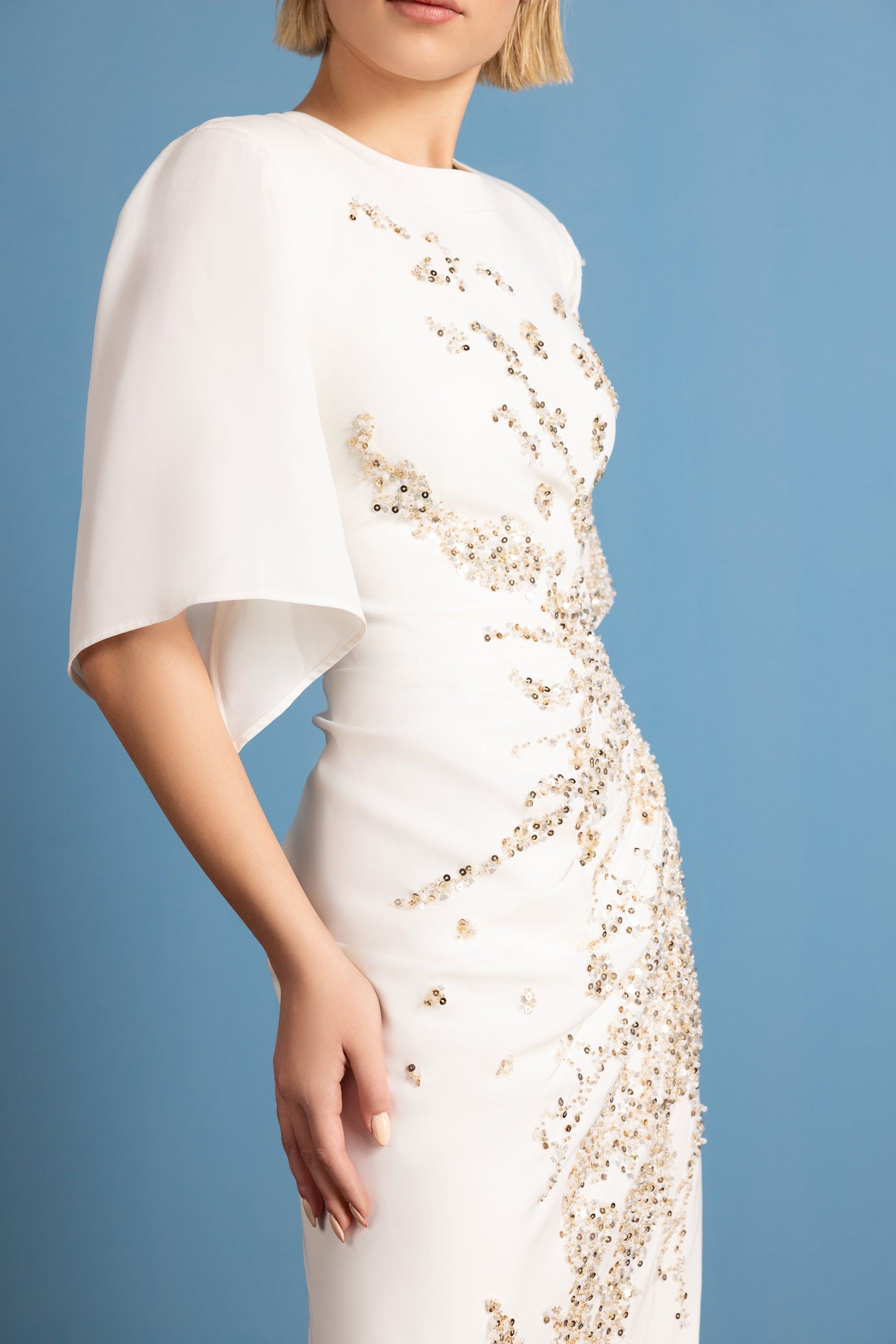 Aurum Solis Draped Dress