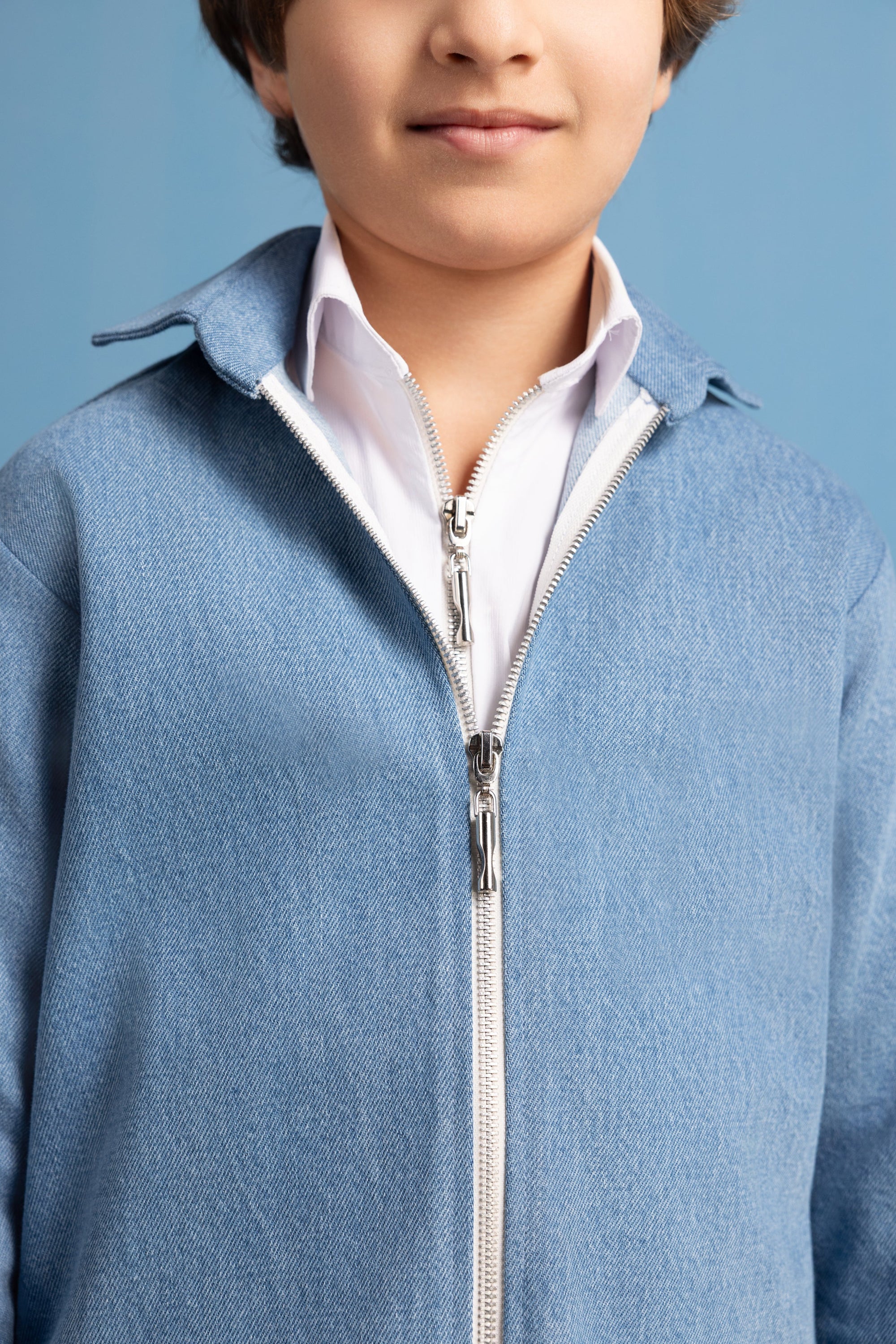 Nubes Serica Zip-Up Shirt