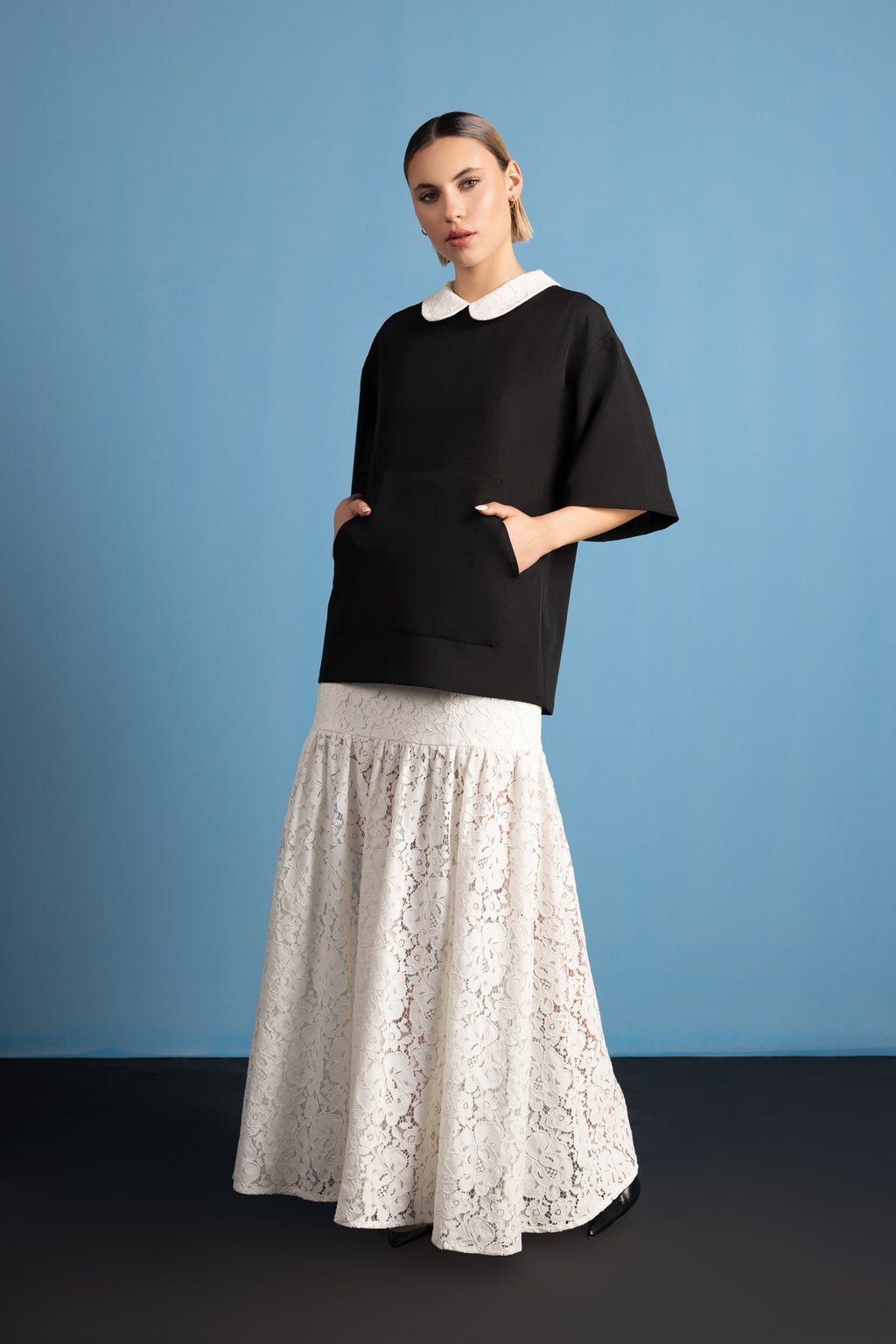 Inked Nivis Crepe Top