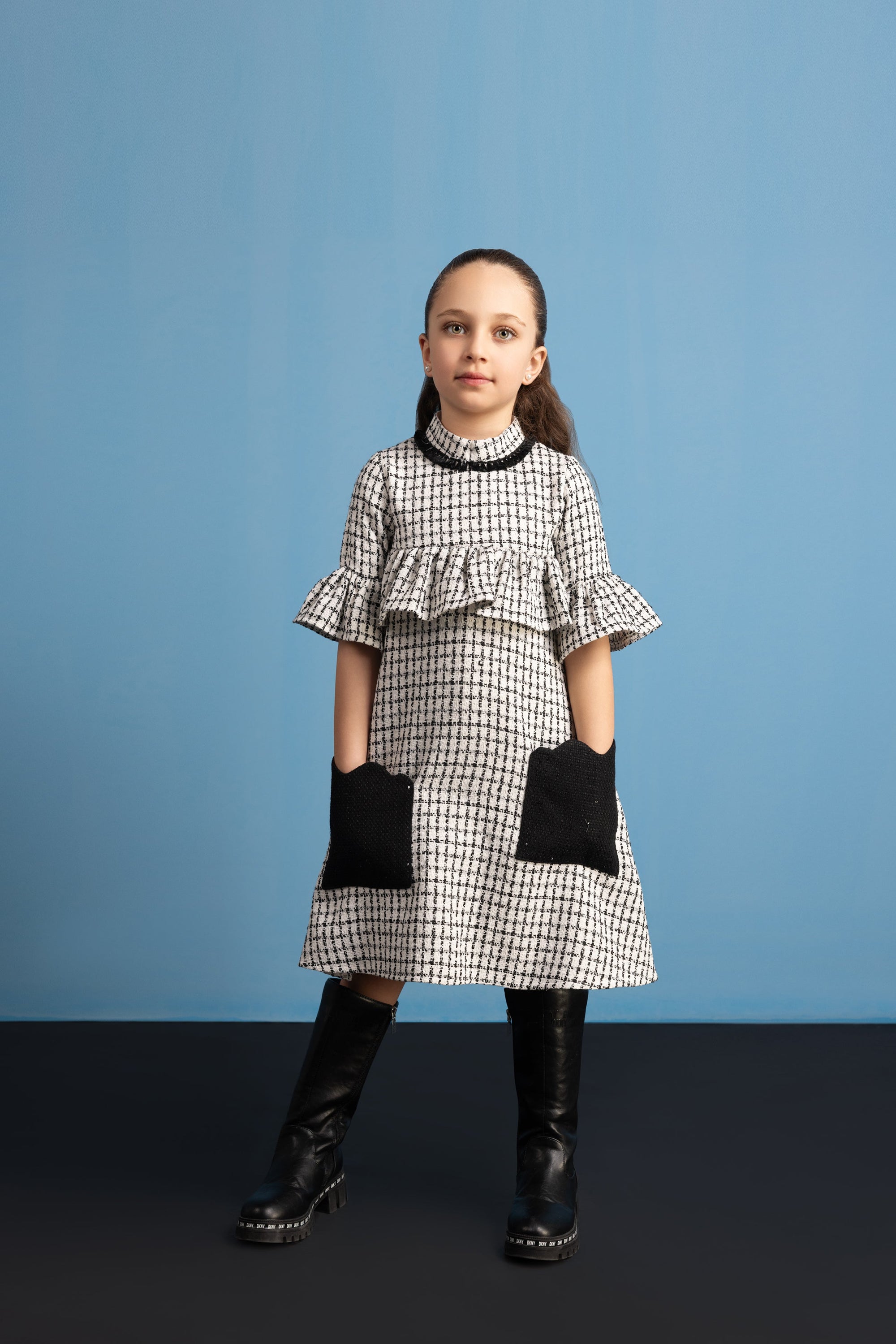 Casia Caligos Contrasting Dress