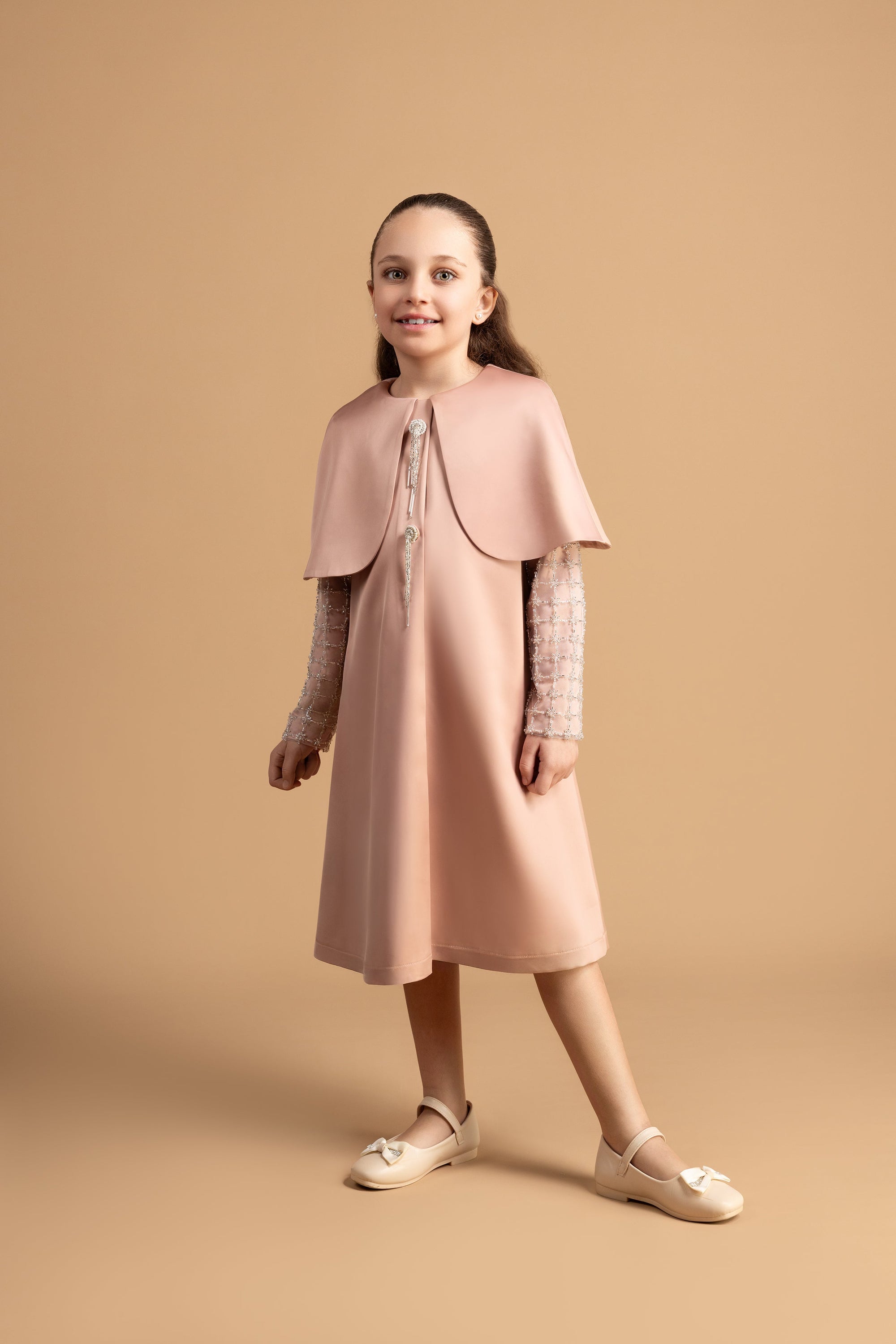 Elysia Girls Cape Dress