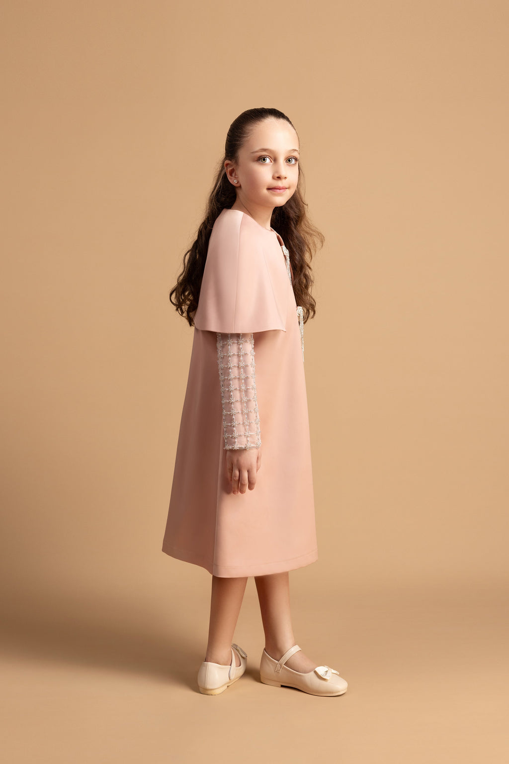 Elysia Girls Cape Dress