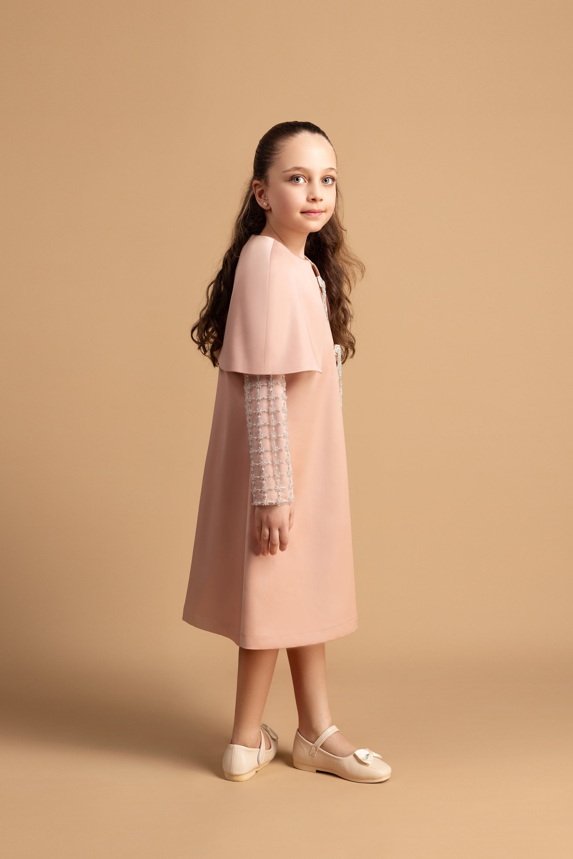 Elysia Girls Cape Dress