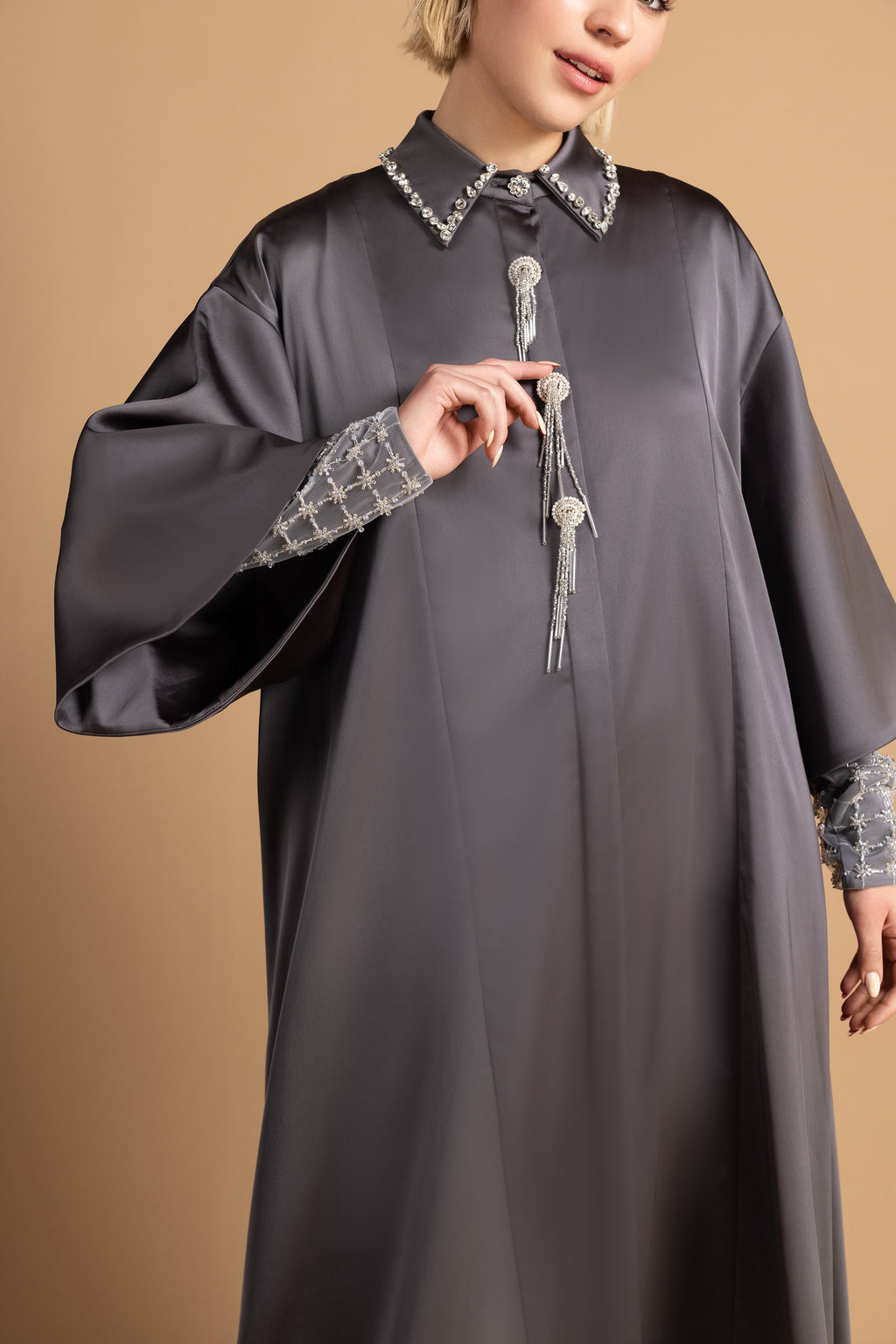 Elysia Women's Abaya Shirt Dress