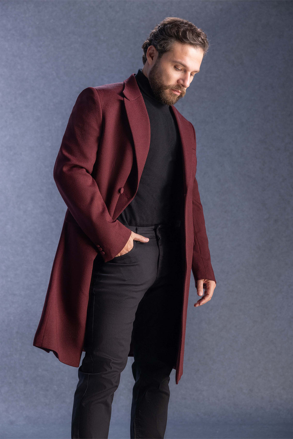 Somnium Rubinum Men's Coat Brown