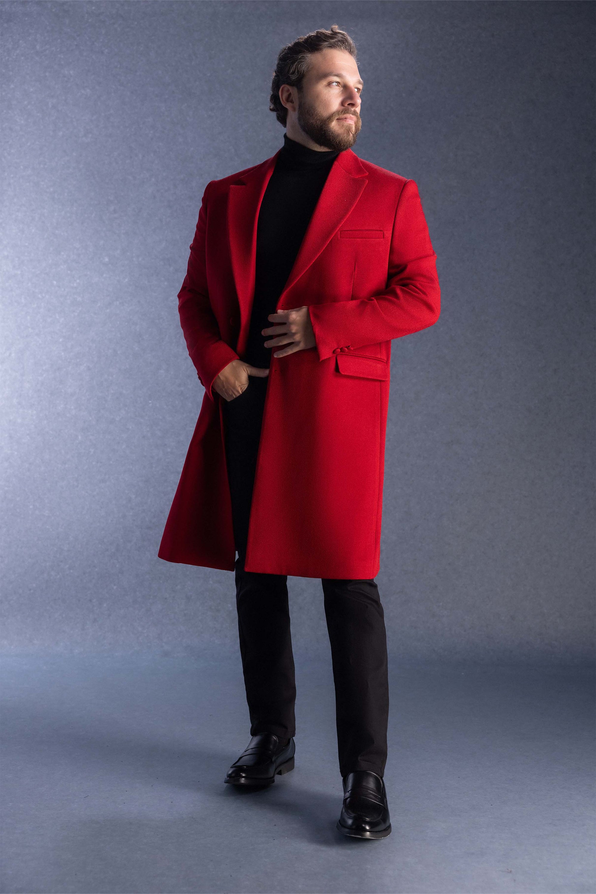 Somnium Rubinum Men's Coat Red