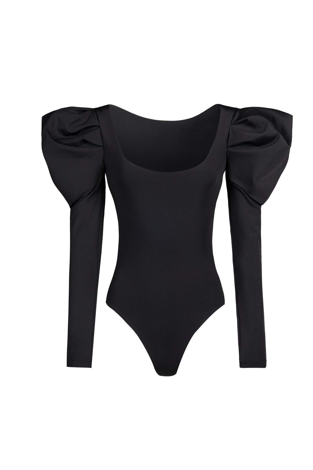 Isabella Puffed-Sleeve Bodysuit