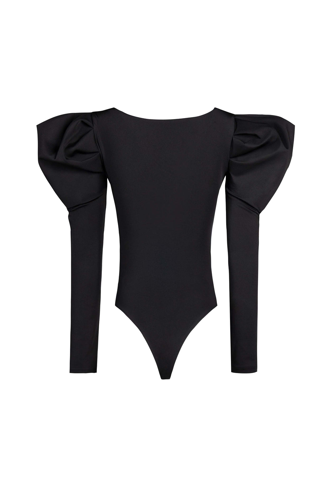 Isabella Puffed-Sleeve Bodysuit