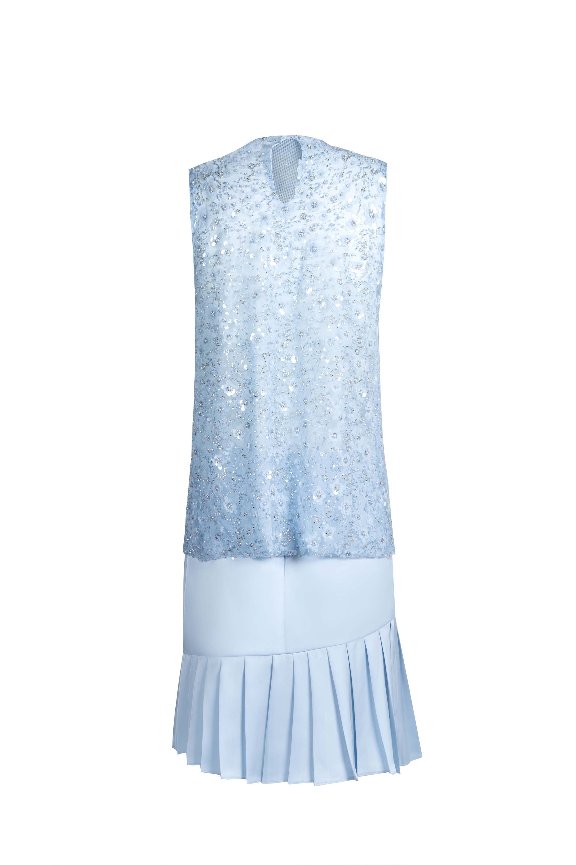 Caeruleum Flores Beaded Top
