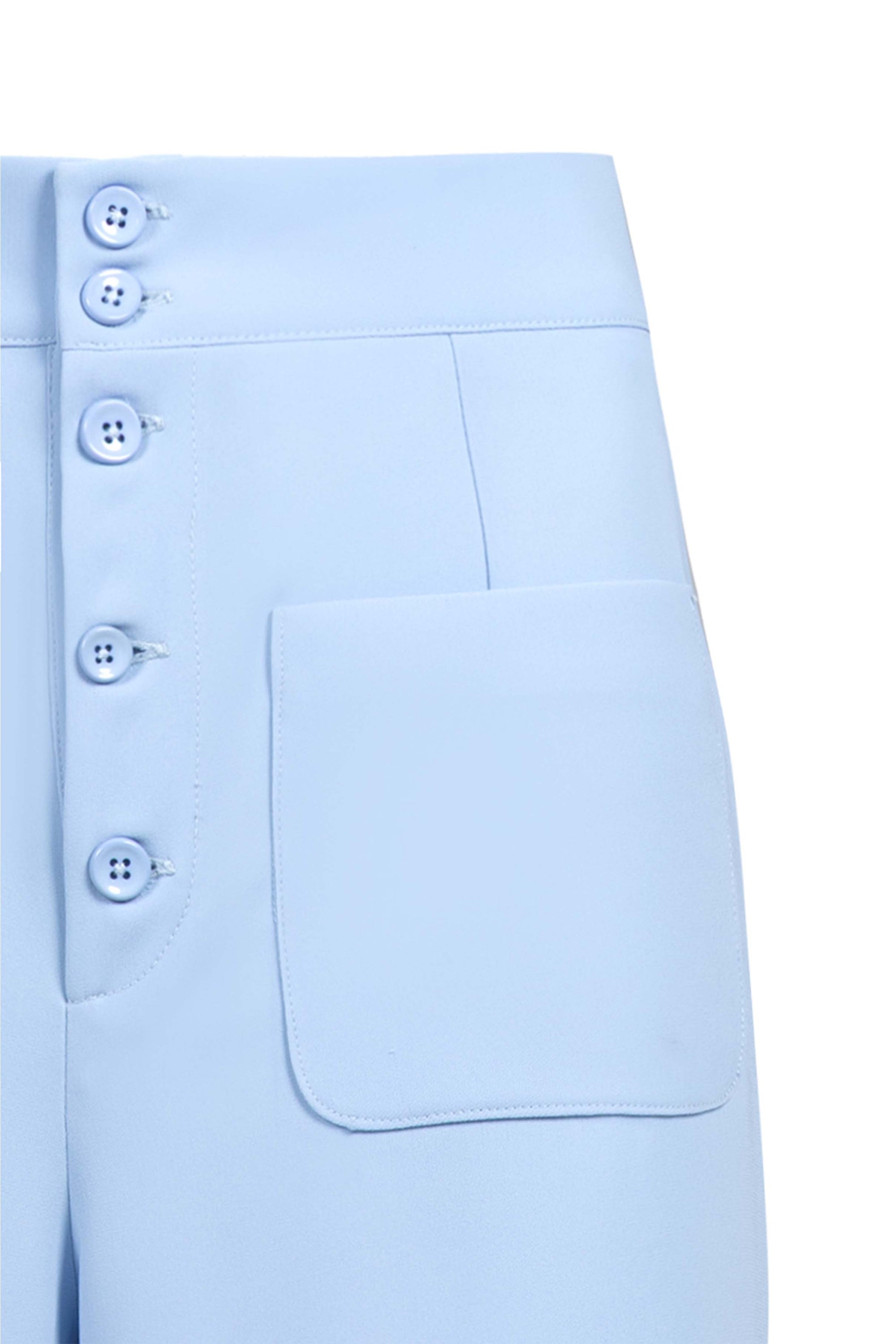 Caeruleum Flores Flared Pants